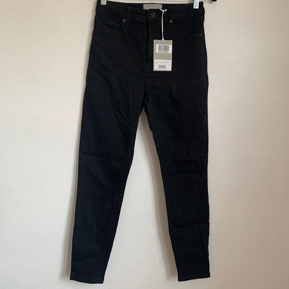 NWT Everlane The Curvy Authentic Stretch High Rise Skinny Jean in Black - Picture 4 of 13